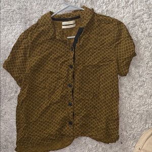 Urban Outfitters Silk Button Up